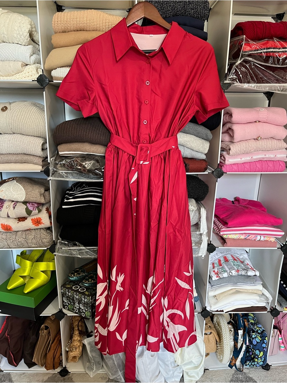 NWOT Floral Shirt Dress